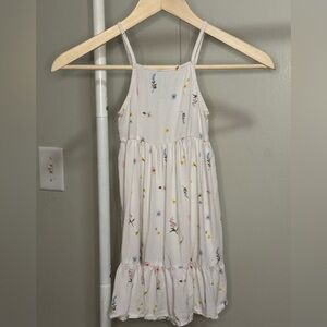 Old Navy White Floral Tiered Sleeveless Cami Fit & Flare Dress size 4T